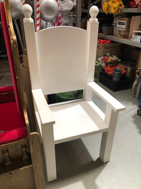 THRONE, Timber White 68cm x 143cm H (64cm Deep)